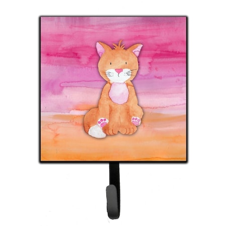Carolines Treasures Orange Cat Watercolor Leash or Key Holder BB7354SH4